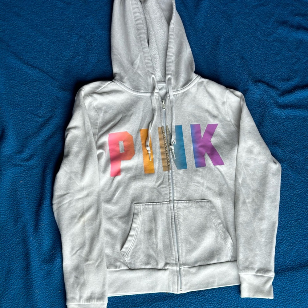 PINK Victoria's Secret Kids White Hoodie